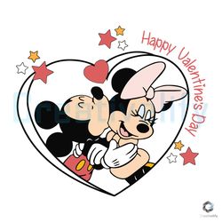 happy disney valentine svg mickey and minnie heart file