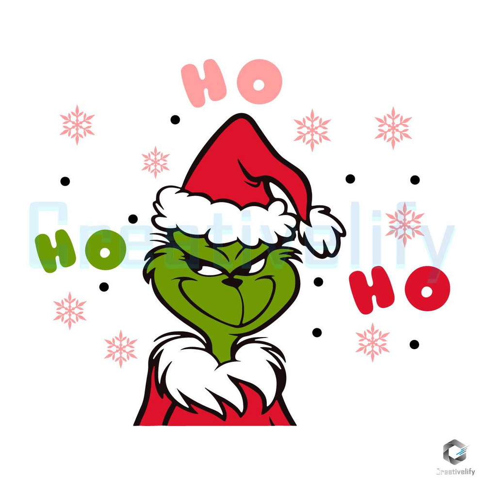 Ho Ho Ho Santa Grinch SVG Merry Christmas File.jpg