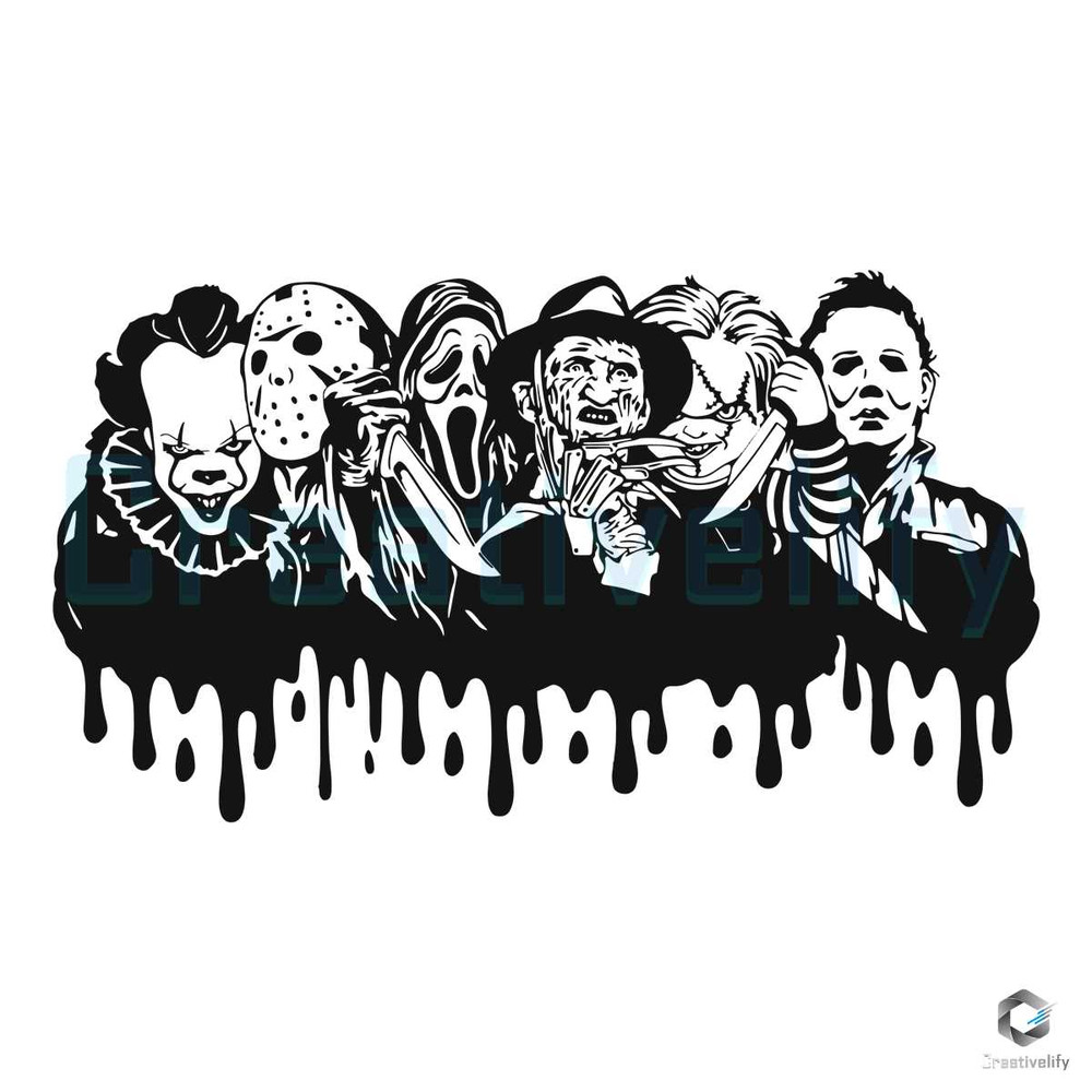 Horror Characters SVG Halloween Killer Design File.jpg
