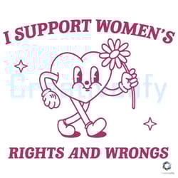 i support womens rights and wrongs svg file digital