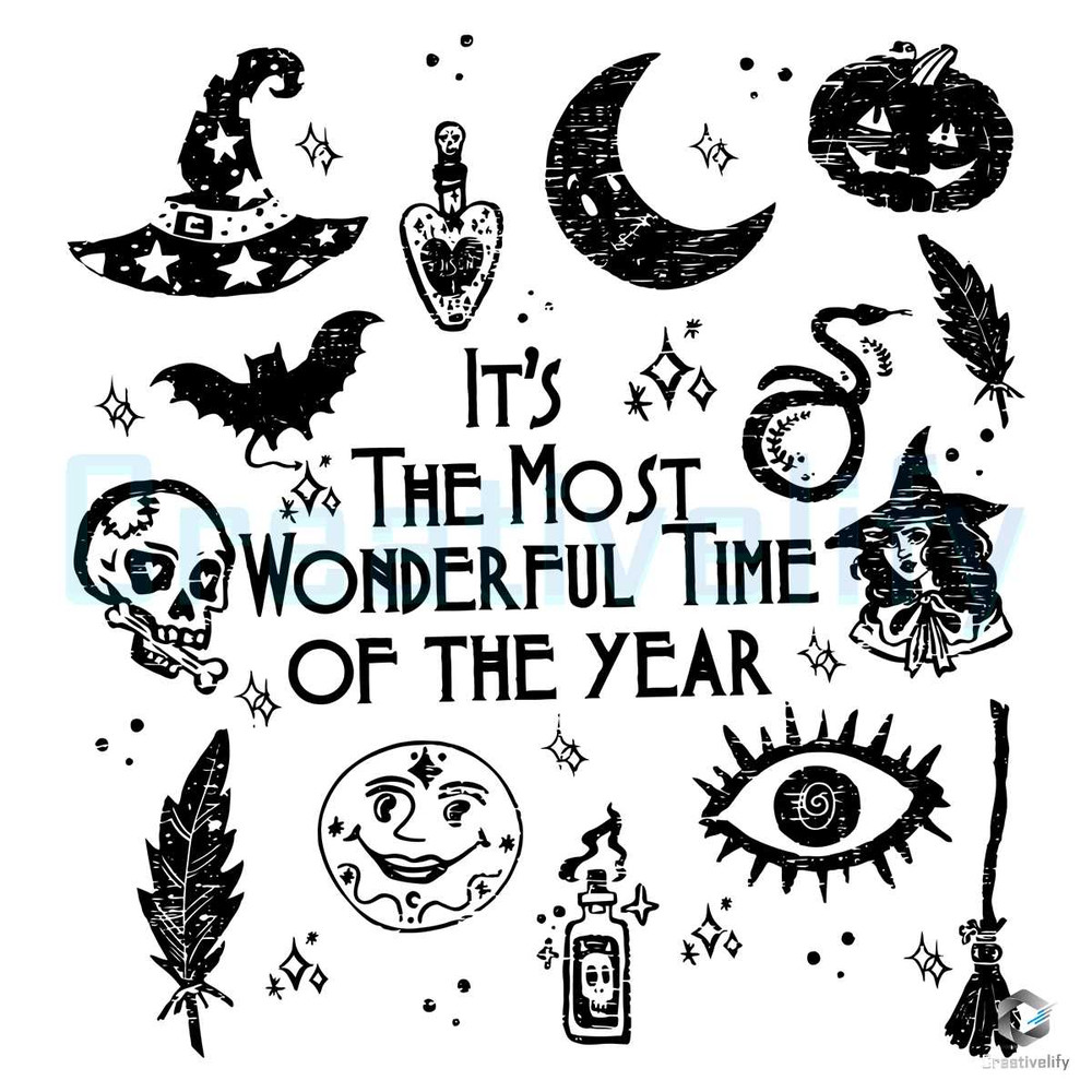 It's The Most Wonderful Time Of The Year SVG Halloween Digital File.jpg