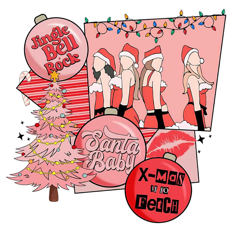 Jingle Bell Rock Santa Baby PNG Merry Xmas File Design.jpg