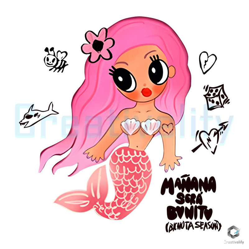 Karol G Mermaid New Album PNG Manana Sera Bonito File.jpg
