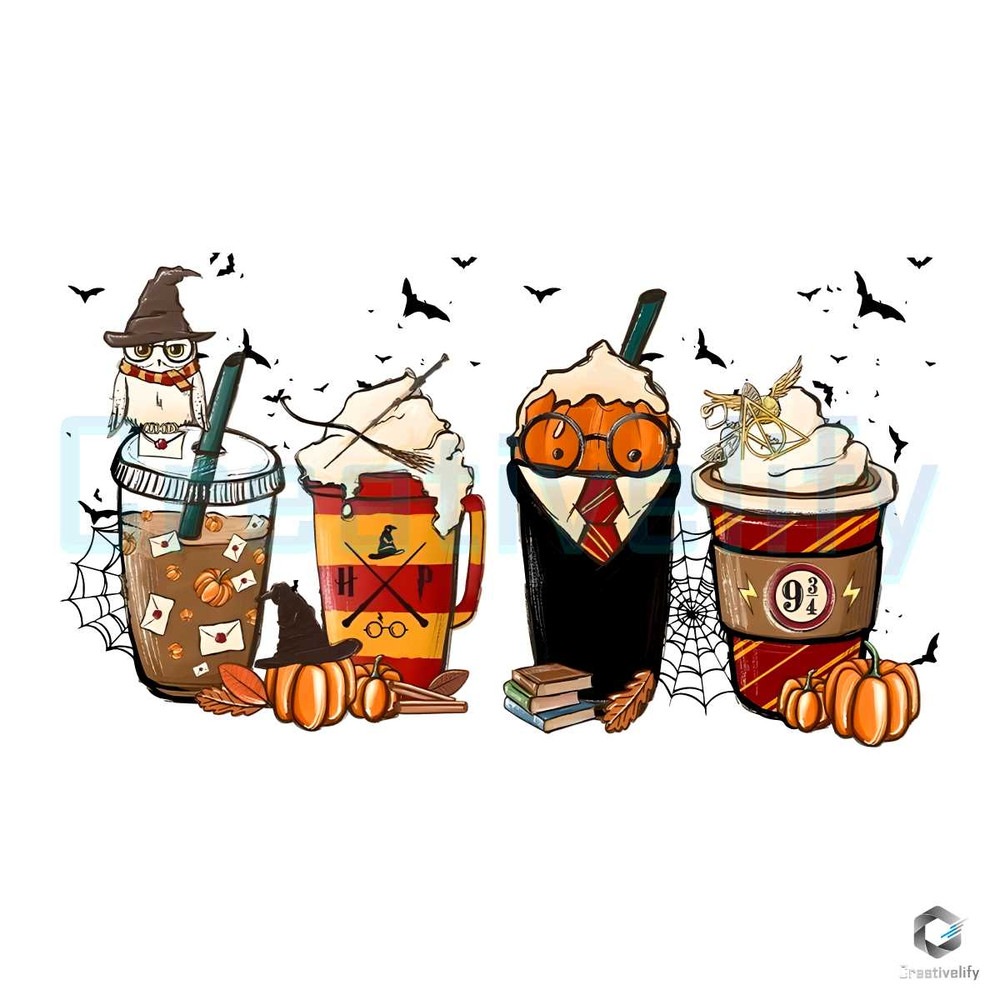 Latte Coffee Witch School Halloween PNG Digital Download.jpg