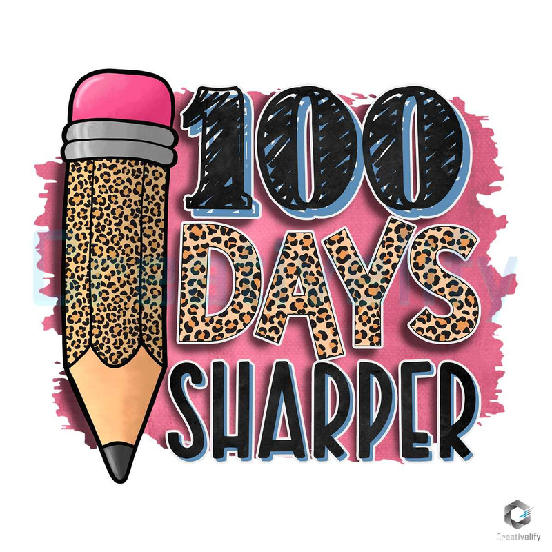 Leopard 100 Days Sharper PNG Pencil School File.jpg