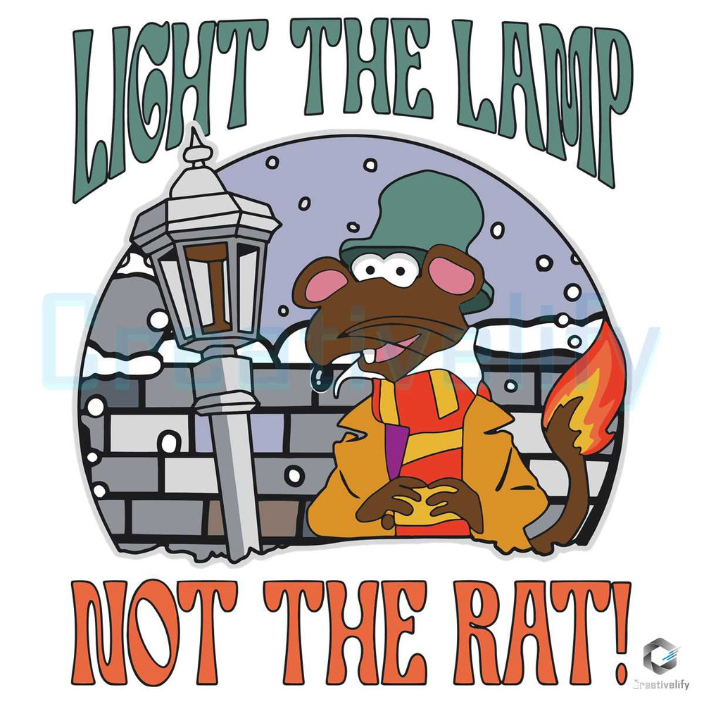 Light The Lamp Not The Rat SVG Retro 70s Rizzo Cricut Files.jpg