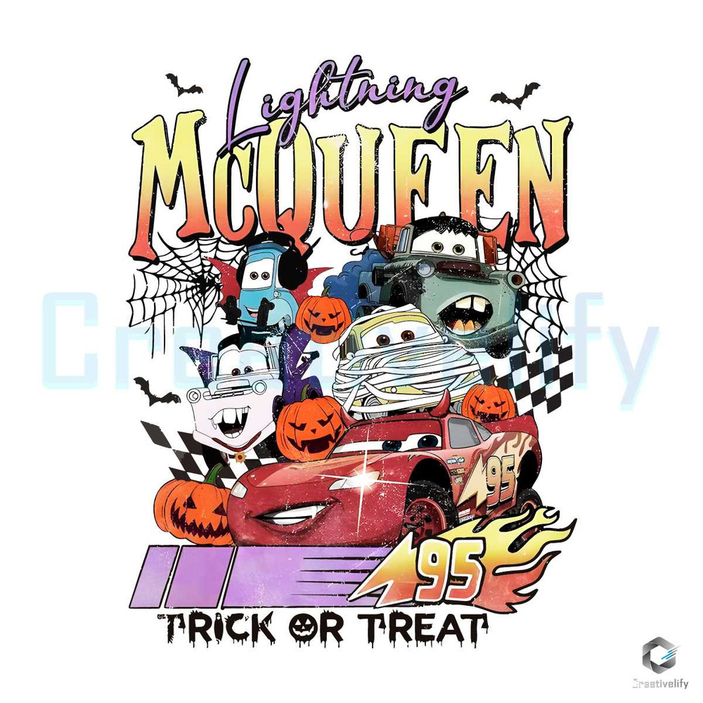 Lightning Mcqueen Cars PNG Halloween File Sublimation.jpg