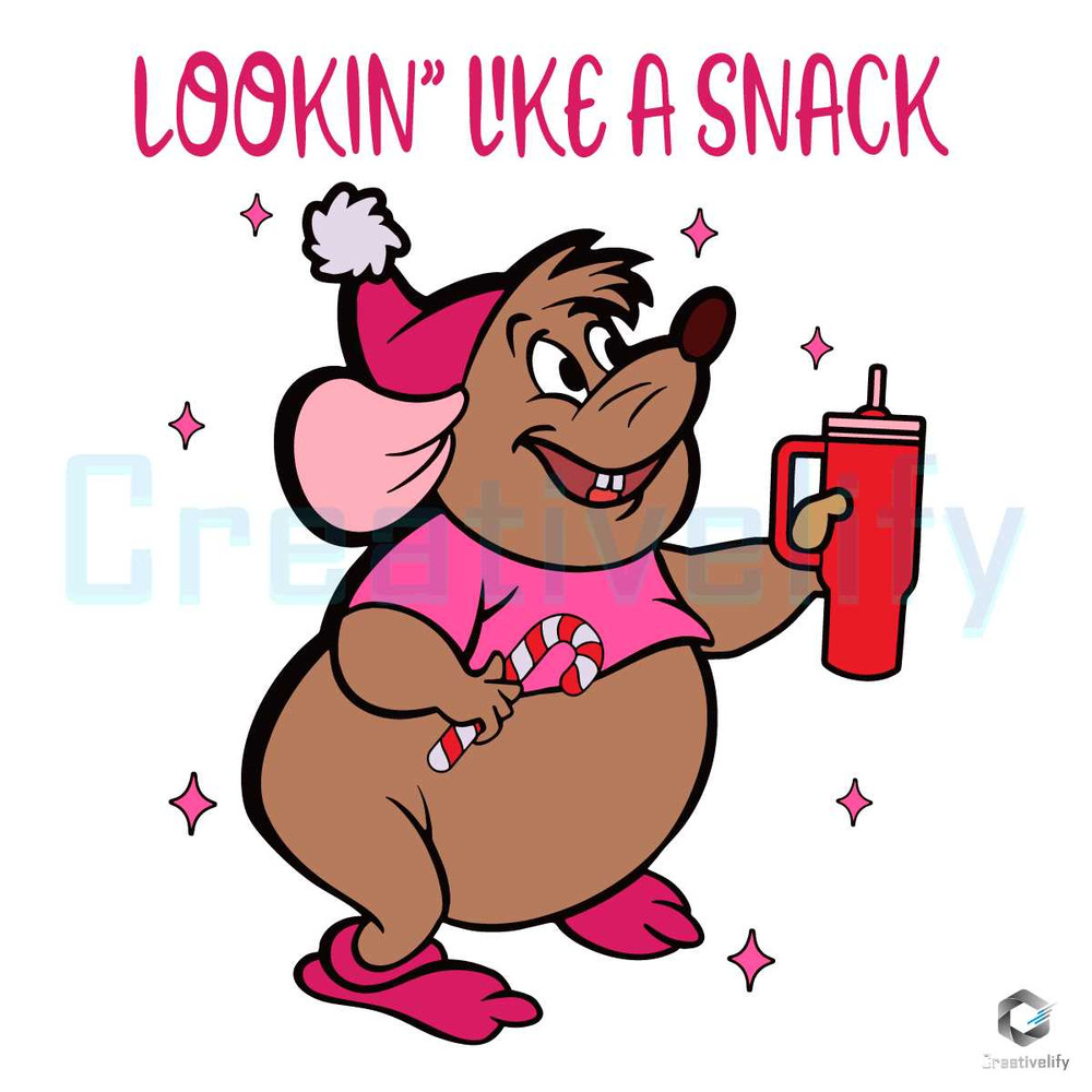 Looking Like A Snack SVG Christmas Gus Gus File Cutting.jpg