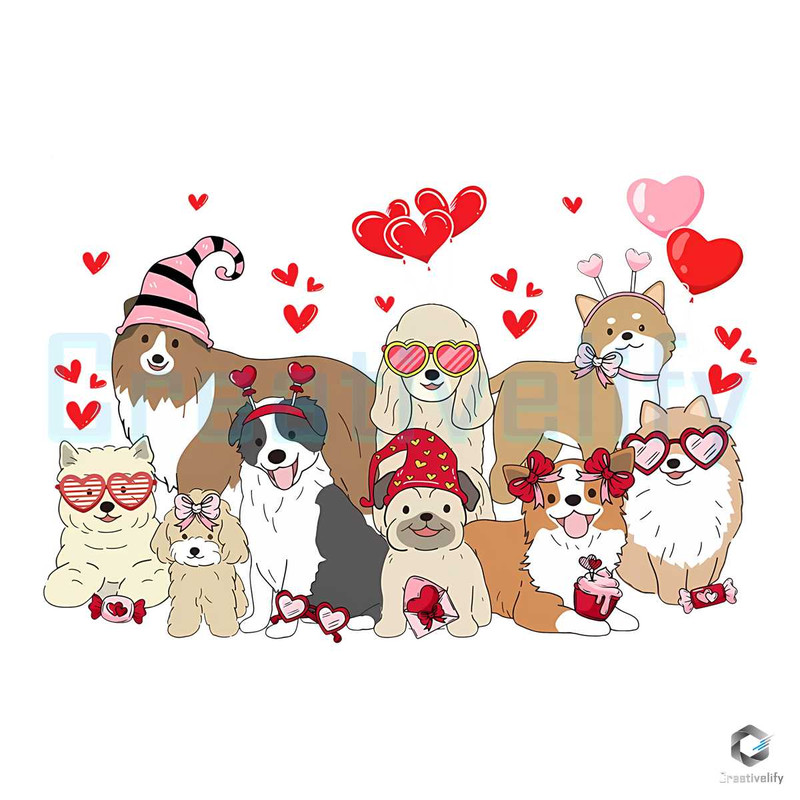 Love Dog Friends PNG Valentine's Day File Download.jpg