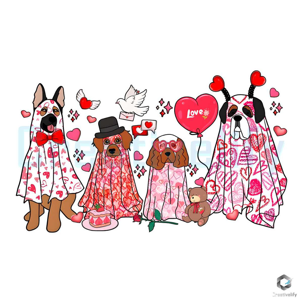 Love Ghost Dogs PNG Funny Valentine's Day File.jpg