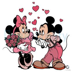 love mickey and minnie svg valentines day file