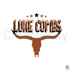Luke Combs Crazy Bullhead PNG Country Music File Design