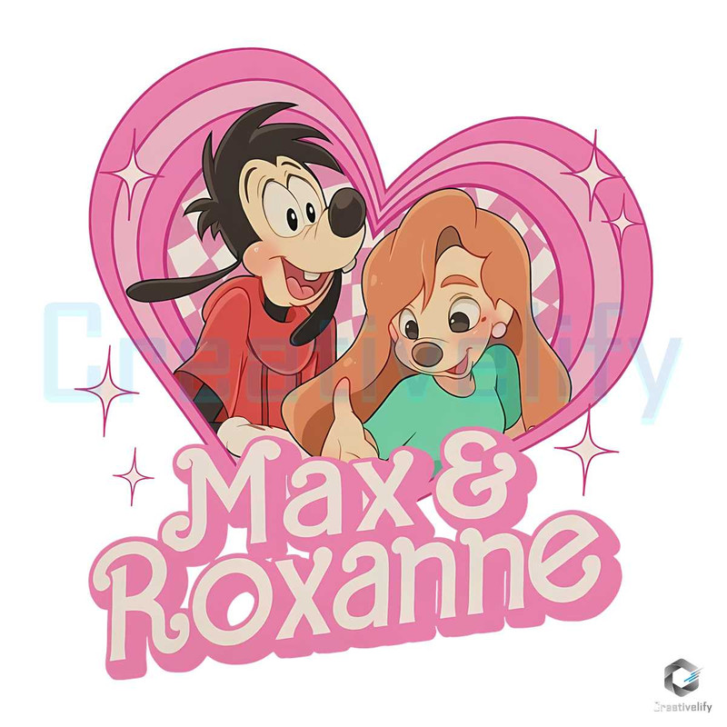 Max and Roxanne Valentine PNG Pink Doll Heart File.jpg