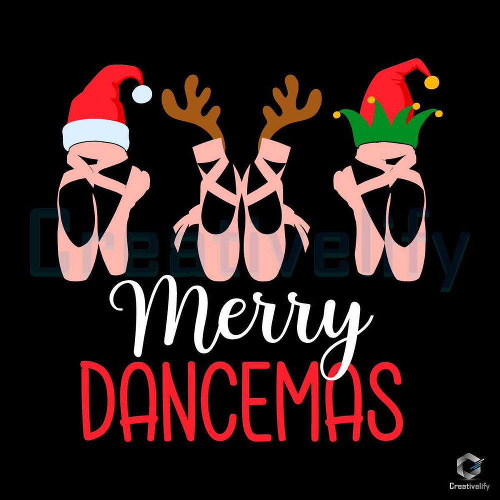 Merry Dancemas SVG Santa Reindeer ELF Dancer File.jpg