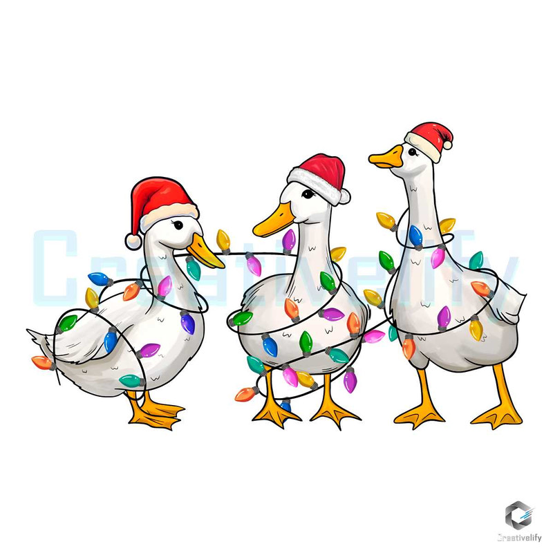 Merry Goosemas PNG Funny Santa Hat File Sublimation.jpg