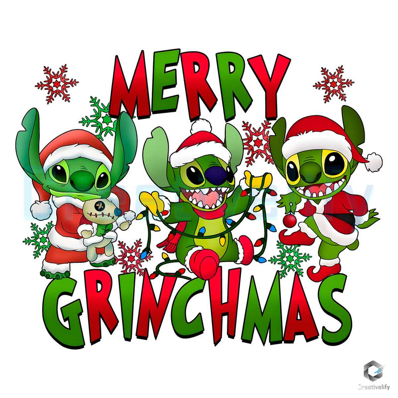 Merry Grinchmas Stitch PNG Funny Christmas Lights File.jpg