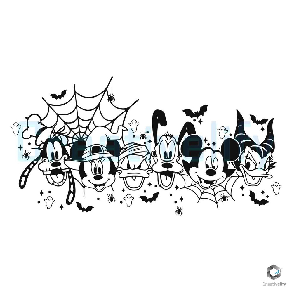 Mickey And Friends Halloween SVG Graphic Design File.jpg