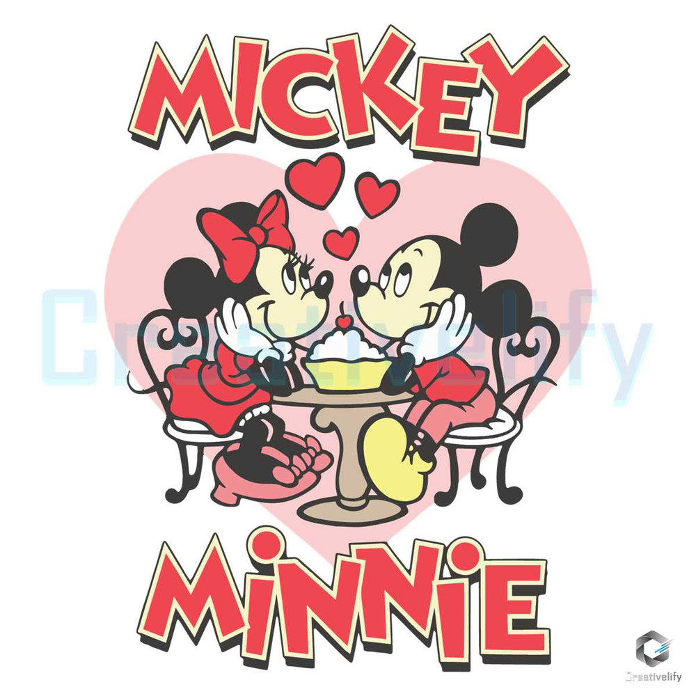 Mickey And Minnie Heart SVG Valentine Vintage File.jpg