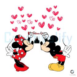 mickey and minnie love svg valentines day file digital