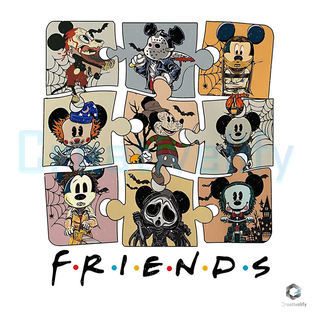 Mickey Friends Horror PNG Disney Characters Halloween File.jpg