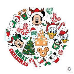 mickey friends xmas png merry christmas file design