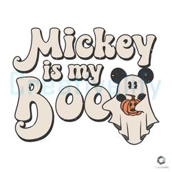 mickey is my boo pumpkin svg mickey halloween file