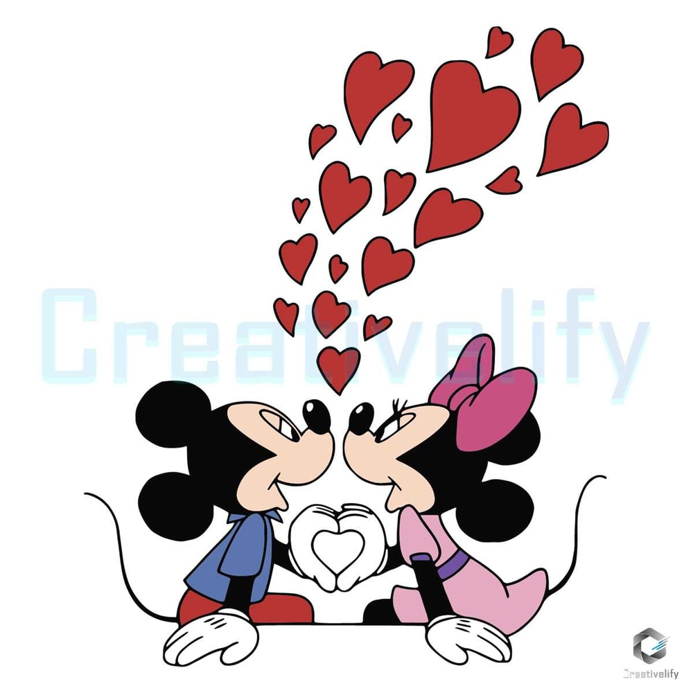 Mickey Minnie Hearts SVG Disneyworld Valentine's Day File.jpg