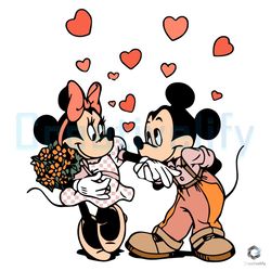 mickey minnie love svg disney valentine file design