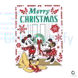 mickey minnie pluto svg merry christmas file download