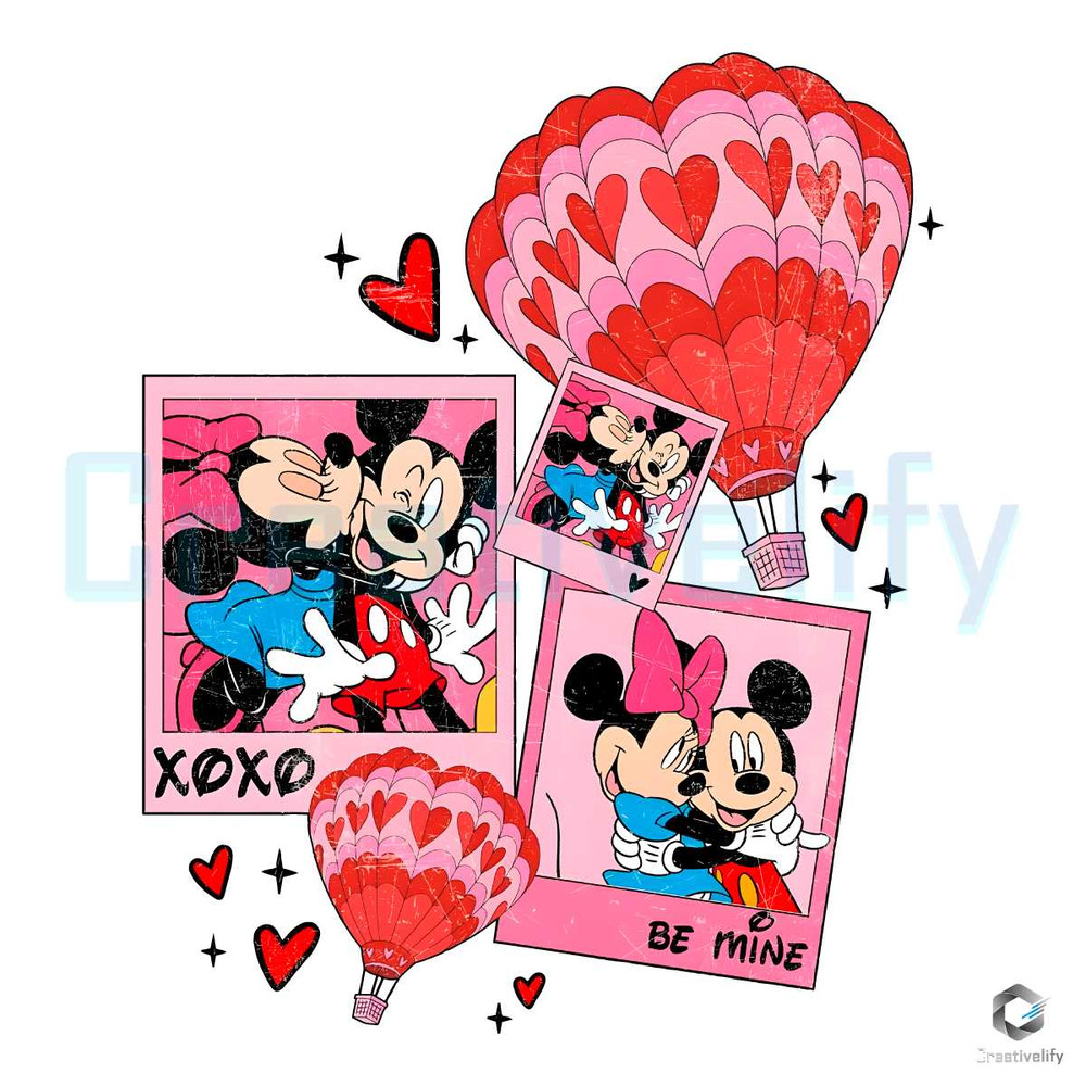 Mickey Minnie Xoxo Love PNG Disney Be Mine File.jpg