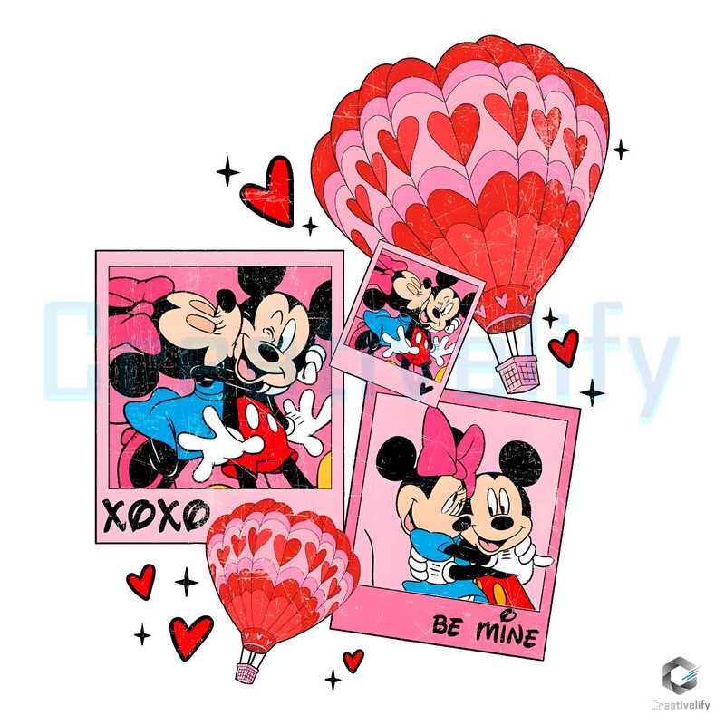 Mickey Minnie Xoxo Love PNG Disney Be Mine File.jpg