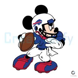 Mickey Mouse Bills Football SVG Disney Buffalo Team File