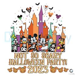 mickeys not so scary svg halloween party 2023 design
