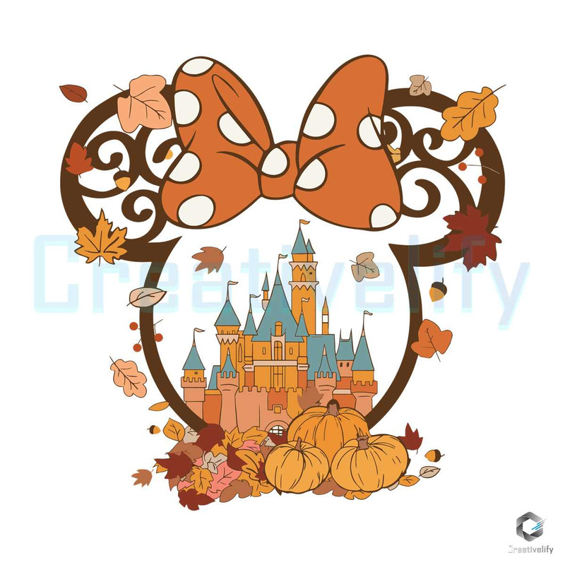 Minnie Fall Vintage SVG Disney Magic Kingdom File.jpg