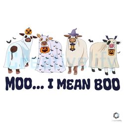 moo i mean boo cows png halloween party file design