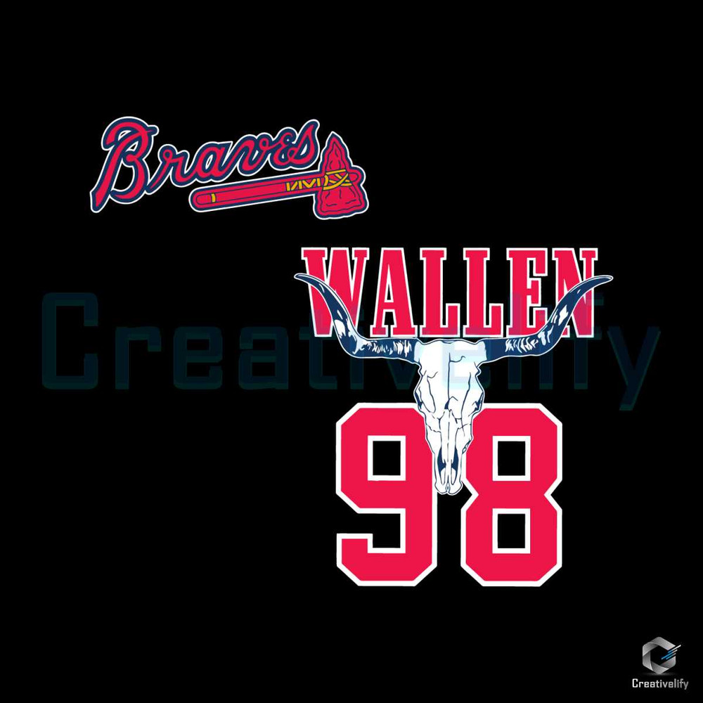 Morgan Wallen Country Music Braves 98 SVG Cricut Files.jpg