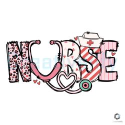 Nurse Love Stethoscope SVG Valentines Day File Download