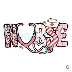 nurse love stethoscope svg valentines day file download