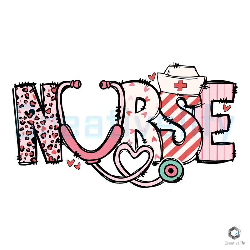 Nurse Love Stethoscope SVG Valentine's Day File Download.jpg