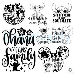 ohana stitch family svg mickey ears file digital download