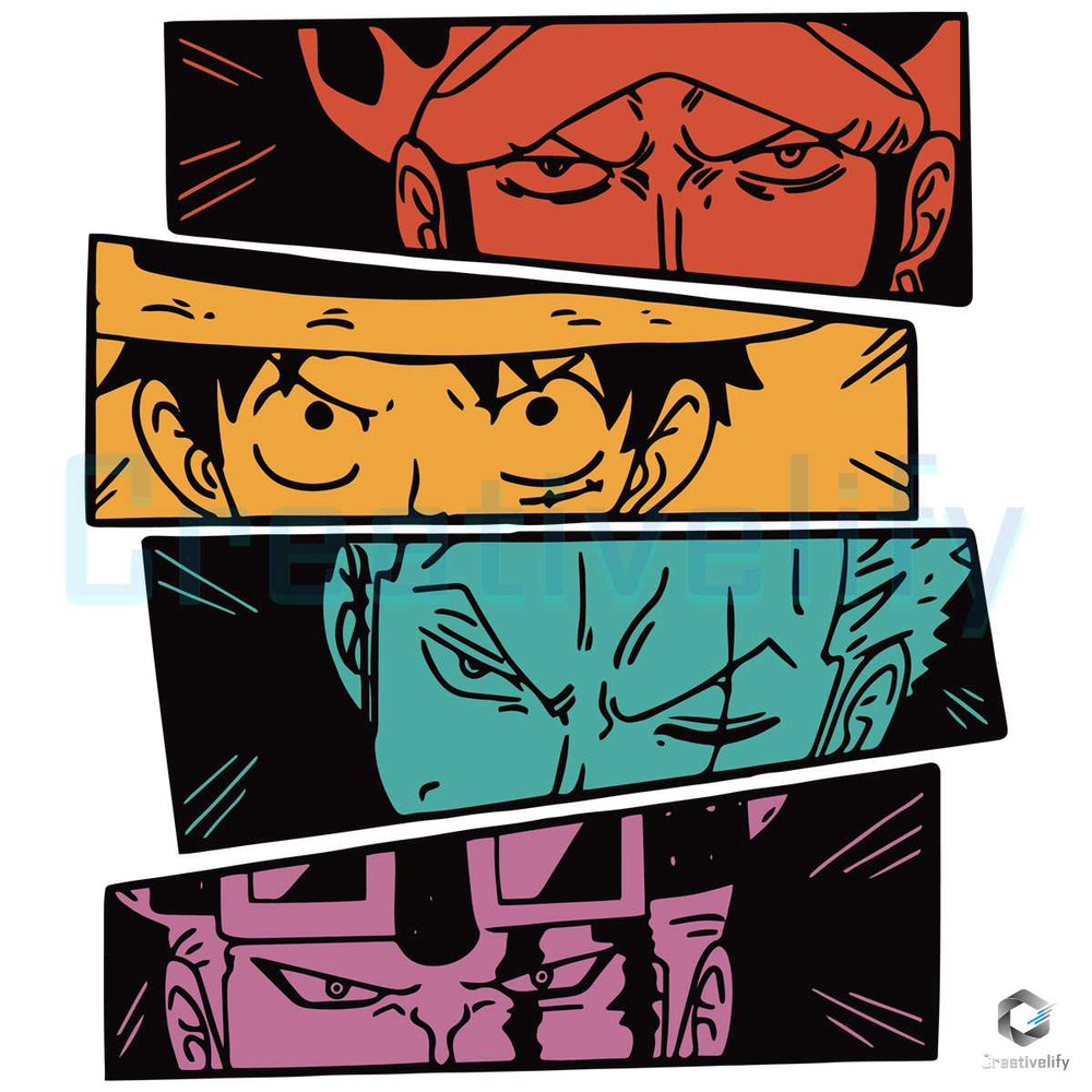 One Piece Straw Hat SVG Monkey Luffy Zoro File Digital.jpg