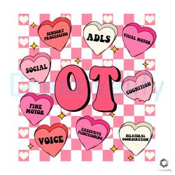 ot occupational therapist svg valentines day file