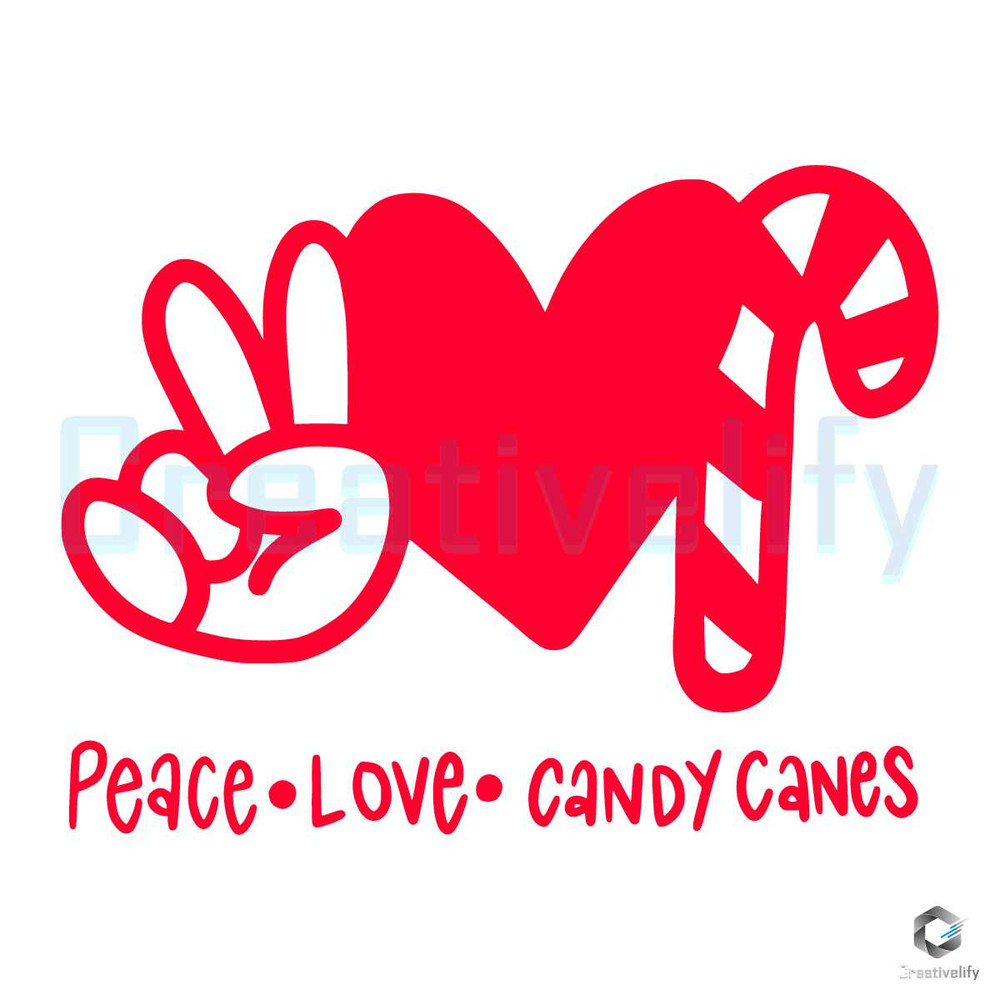 Peace Love Candy Canes SVG Merry Xmas Heart File.jpg