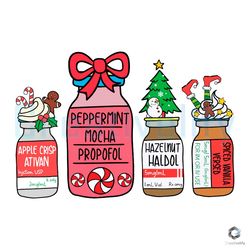 peppermint mocha propofol svg merry christmas file