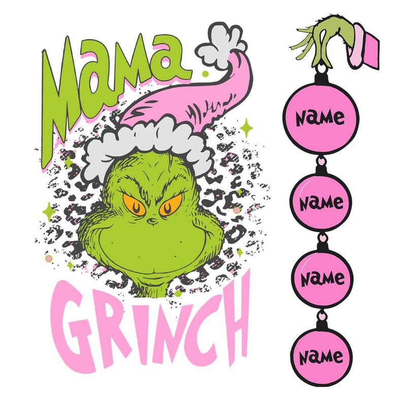Personalized Pink Mama Grinch SVG Merry Christmas File.jpg