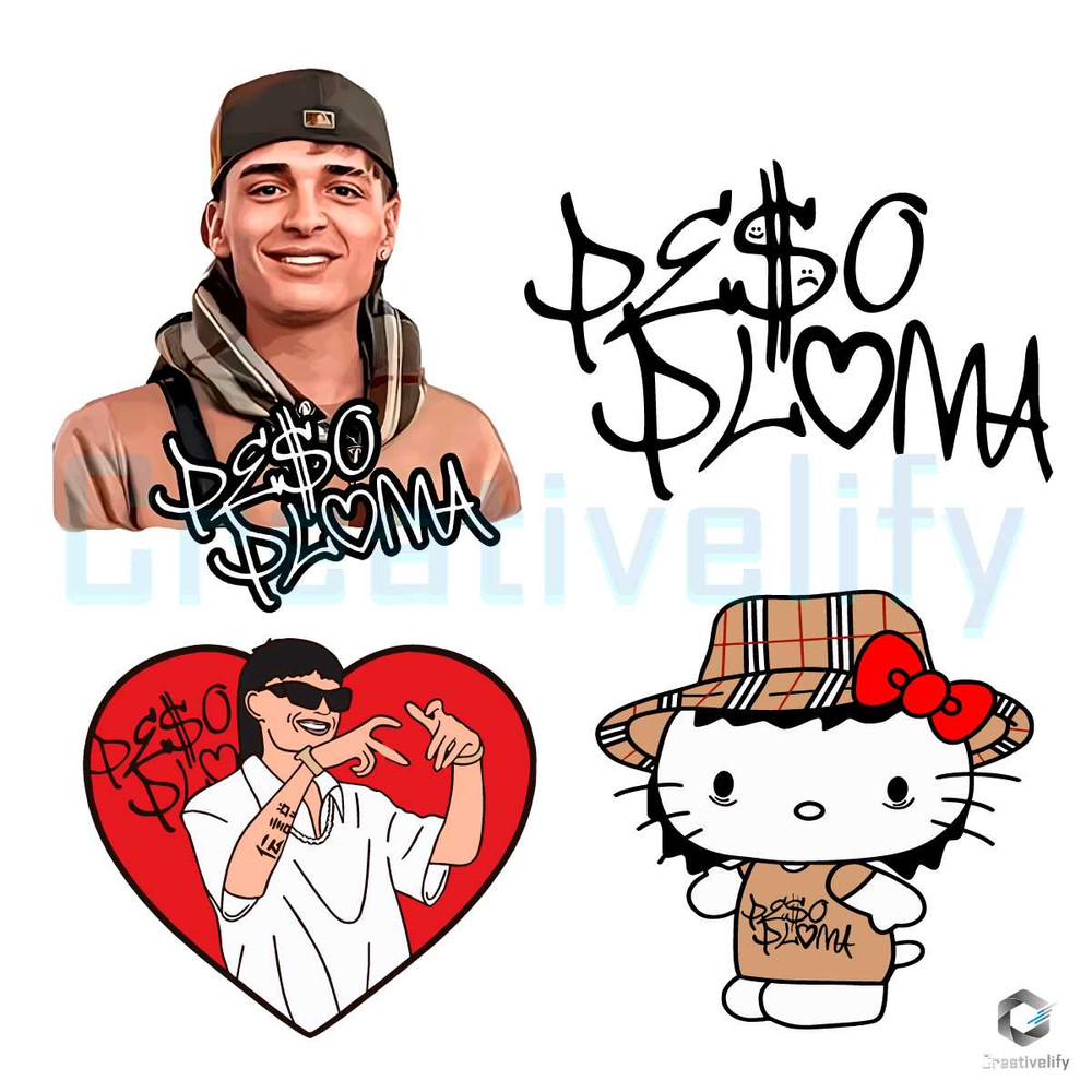 Peso Pluma Doble P Tour 2023 PNG Kawaii Kitty File Design.jpg
