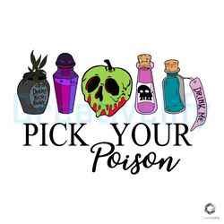 pick your poison villain svg disney halloween digital file