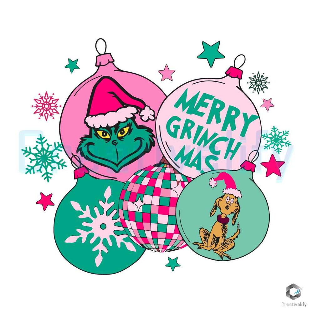 Pink Xmas Santa Stink SVG Merry Grinchmas Graphic File.jpg