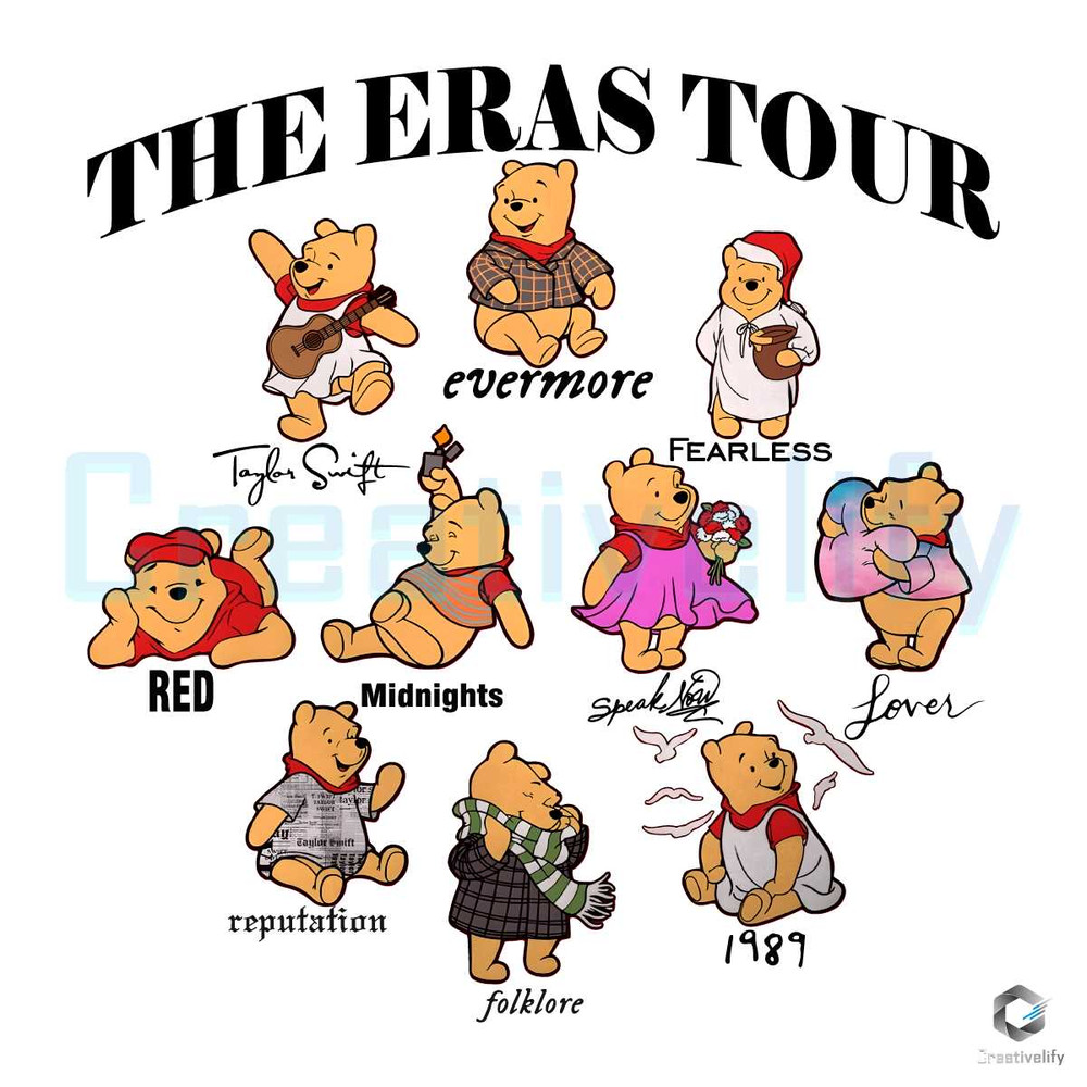 Pooh Bear Taylor Eras PNG Christmas Version File Download.jpg