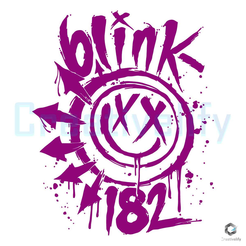 Retro Blink 182 2024 Tour SVG Smiley Face File Download.jpg